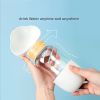 Dog Water Bottle; Portable Outdoor Pet Drink Water Bottle; Pet Supplies - Cute Ears / White - Water Bottle & Food Container 350ml+200ml